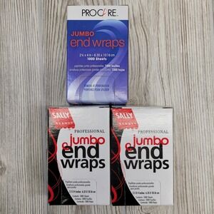 Lot of ProCare Sally Beauty Professional Jumbo End Wraps 2.5x4 Hair Perm‎ Papers